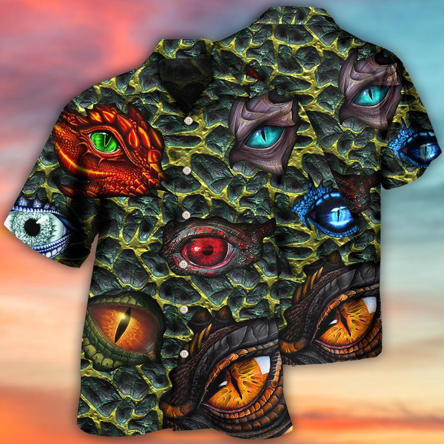 Eye Dragon Hawaiian Shirt For Summer, The Eye Of Dragon Style Hawaiian Shirts Outfit For Men Women, Dragon Lovers - Amzanimalsgift