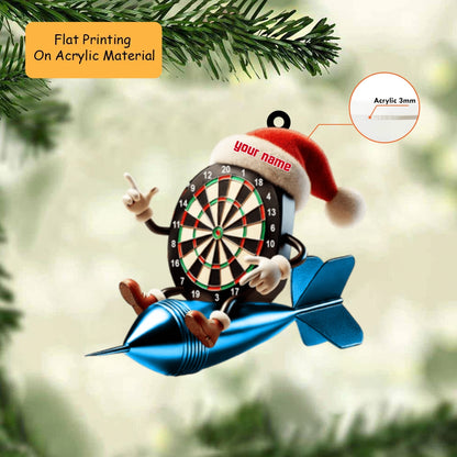Personalized Dart Pins Acrylic Ornament, Bowling Keychain, Car Ornament, Christmas Ornament Gifts