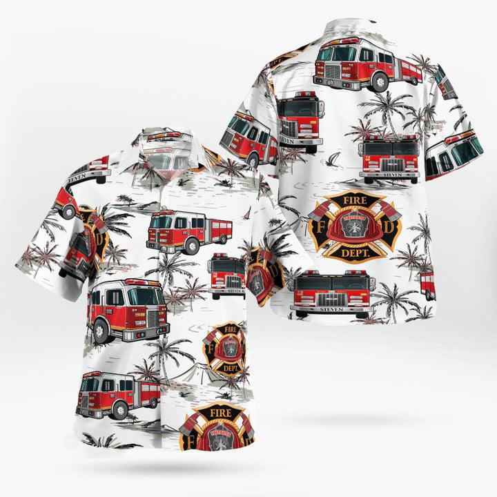 Firefighter Aloha Hawaiian Shirt - Perfect Gift For Friend, Family - Amzanimalsgift