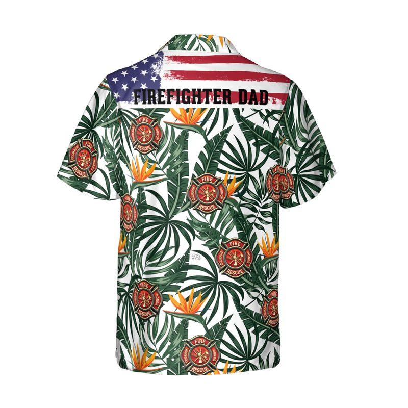 Firefighter Aloha Hawaiian Shirts For Summer, Fire Logo Tropical Hawaiian Shirt For Men Women, Beach Wear Gift For Firefighter, Friend, Family - Amzanimalsgift