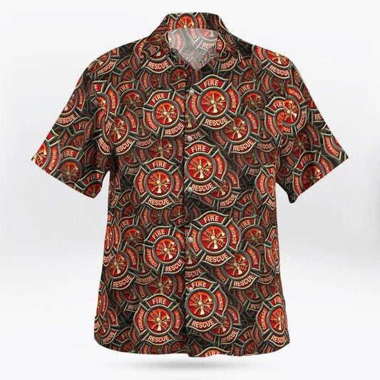 Firefighter Hawaii Shirt - Perfect Gift For Friend, Family - Amzanimalsgift
