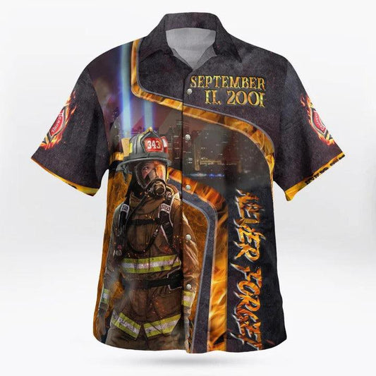 Firefighter Hawaii Shirt - Perfect Gift For Friend, Family - Amzanimalsgift