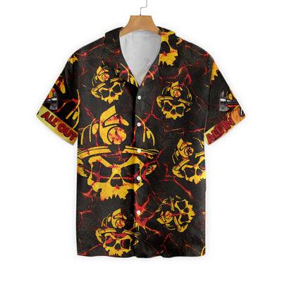 Firefighter Hawaiian Shirt, All In All Out Axe Firefighter Aloha Shirt For Men - Gift For Firefighter, Husband, Boyfriend, Family, Friends - Amzanimalsgift