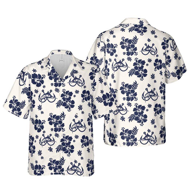 Fishing Aloha Hawaiian Shirts For Summer Outfit, Blue Tropical Hawaiian Shirt For Men Women, Beach Wear Fisherman Gift For Friend, Fishing Lovers - Amzanimalsgift