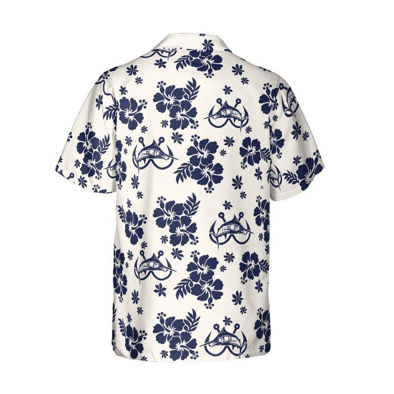Fishing Aloha Hawaiian Shirts For Summer Outfit, Blue Tropical Hawaiian Shirt For Men Women, Beach Wear Fisherman Gift For Friend, Fishing Lovers - Amzanimalsgift