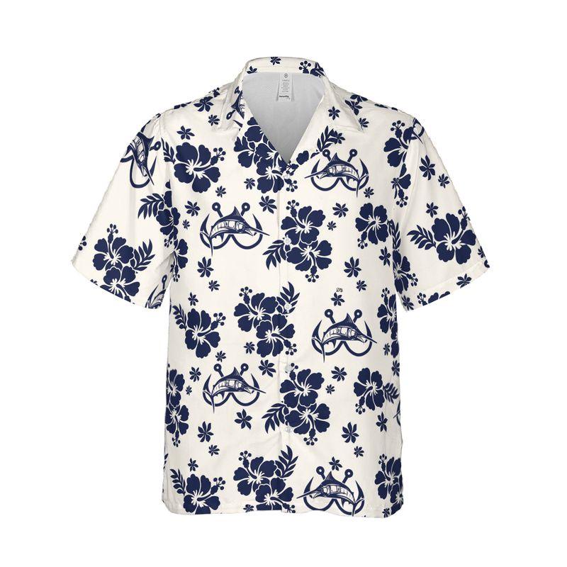 Fishing Aloha Hawaiian Shirts For Summer Outfit, Blue Tropical Hawaiian Shirt For Men Women, Beach Wear Fisherman Gift For Friend, Fishing Lovers - Amzanimalsgift