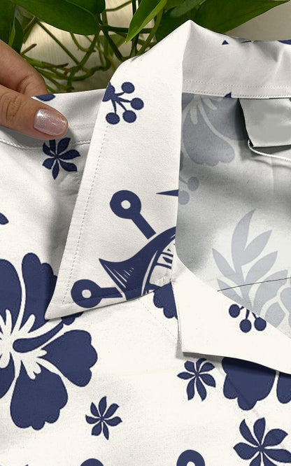Fishing Aloha Hawaiian Shirts For Summer Outfit, Blue Tropical Hawaiian Shirt For Men Women, Beach Wear Fisherman Gift For Friend, Fishing Lovers - Amzanimalsgift