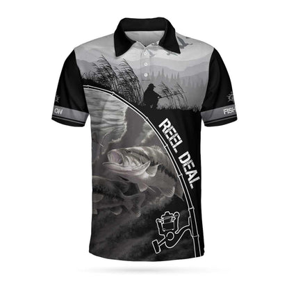 Fishing Anchor Men Polo Shirt, Go Fishing And Ignore All Of My Adult Problems Polo Shirt, Reel Deal Shirt For Men - Gift For Fisher, Fishing Lovers - Amzanimalsgift