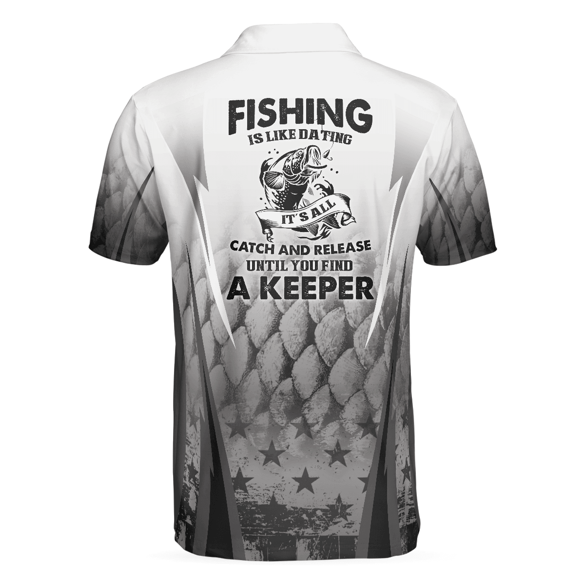 Fishing Is Like Dating Golf Men Polo Shirt, Catch A Keeper Polo Shirt, Best Fishing Shirt For Men - Amzanimalsgift