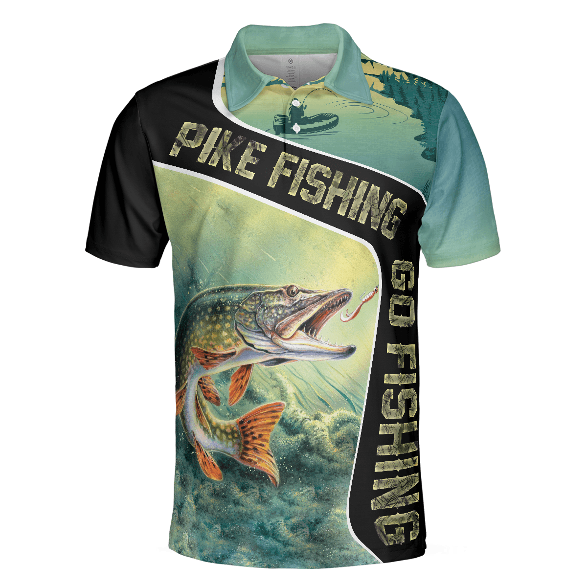 Fishing Men Polo Shirt, A Day Without Fishing Eat Sleep Fish Repeat Shirt For Men, Crazy Fishing Apparel, Gift For Golfers - Amzanimalsgift