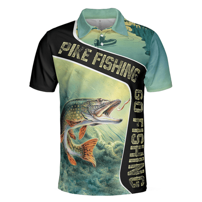 Fishing Men Polo Shirt, A Day Without Fishing Eat Sleep Fish Repeat Shirt For Men, Crazy Fishing Apparel, Gift For Golfers - Amzanimalsgift