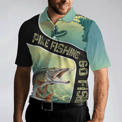 Fishing Men Polo Shirt, A Day Without Fishing Eat Sleep Fish Repeat Shirt For Men, Crazy Fishing Apparel, Gift For Golfers - Amzanimalsgift