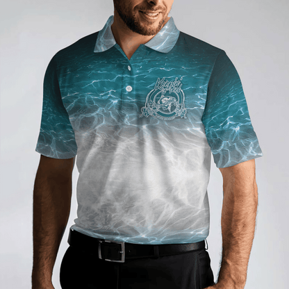 Fishing Men Polo Shirt, Blue Ocean, Fishing Checklist Rod Beer Bait Fish Story Shirt For Men - Best Gift For Fishing Lovers, Fisherman - Amzanimalsgift