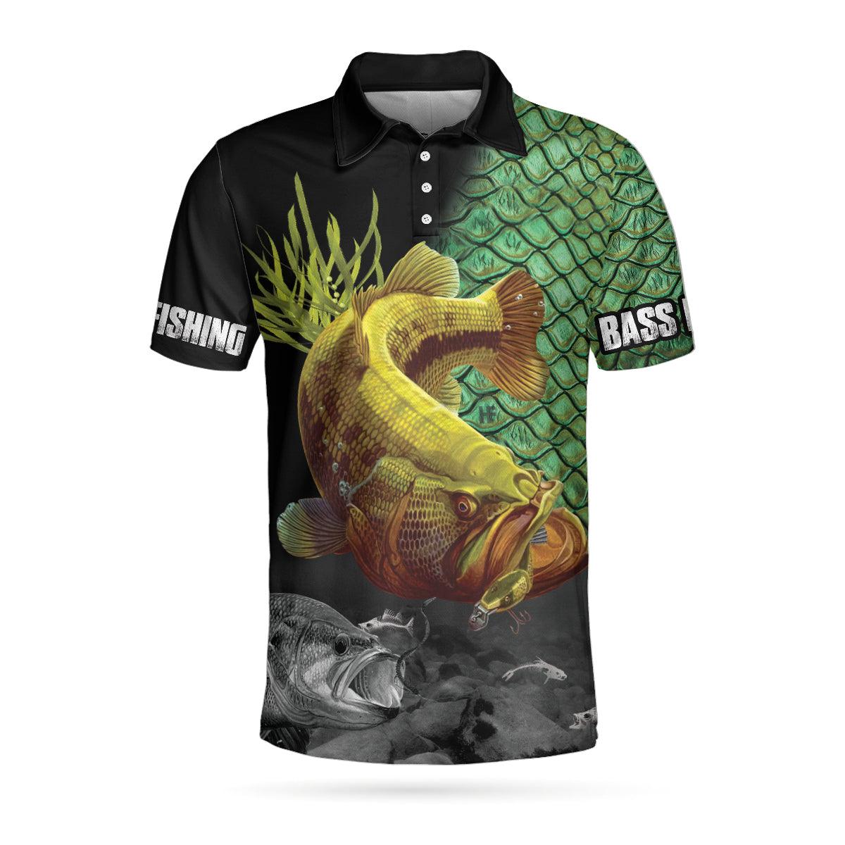 Fishing Men Polo Shirt, I Love It When She Bends Over Polo Shirt, Bass Fishing Polo Shirt, Funny Fishing Shirt For Men - Amzanimalsgift