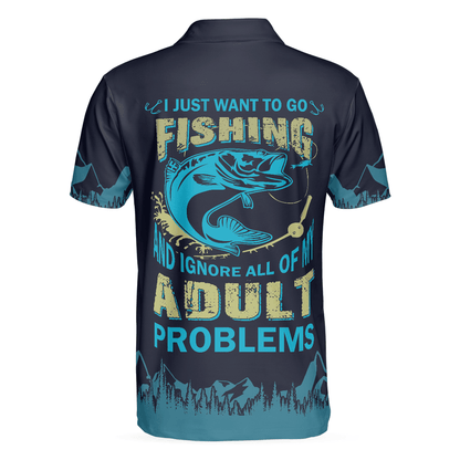 Fishologist Go Fishing Men Polo Shirt, I Just Want To Go Fishing Shirt, Best Fishing Shirt For Men, Gift For Fishing Lovers - Amzanimalsgift