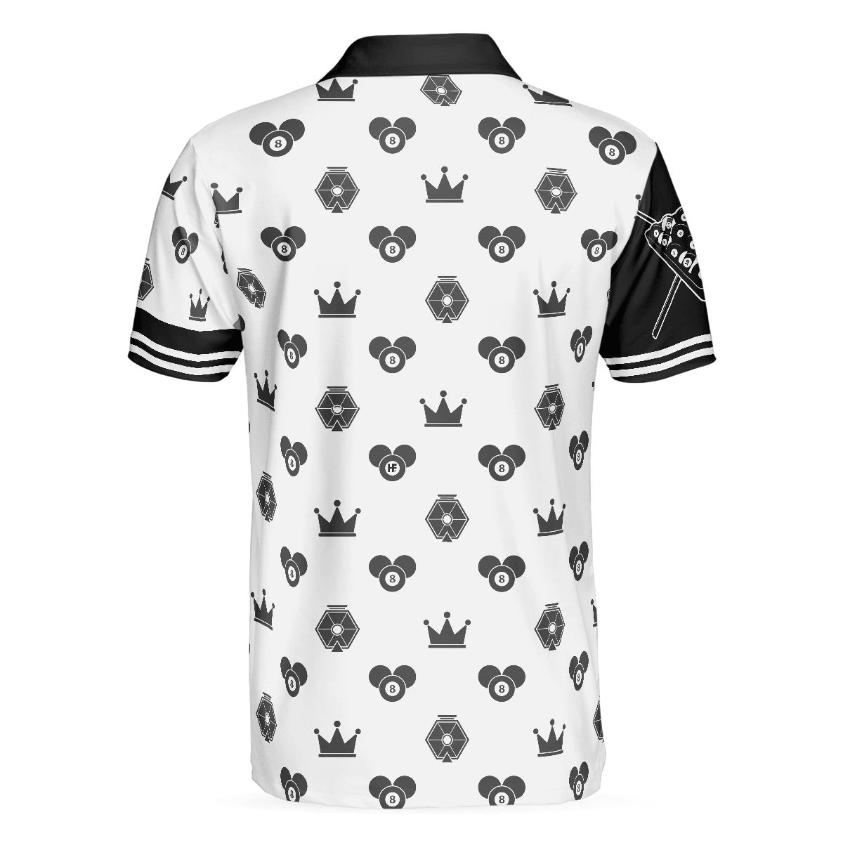 Flame Eight Ball Billiards Men Polo Shirt, Cute Billiards Shirt Design For Men, Best Gift Idea For Billiards Players, Billiards Lovers - Amzanimalsgift