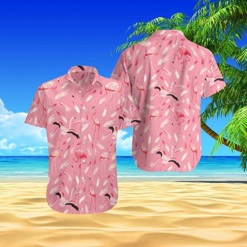 Flamingo Aloha Hawaiian Shirt - Flamingo Pattern Hawaiian Shirt, Tropical Bird Hawaiian Shirt For Men & Women, Flamingo Lover - Amzanimalsgift