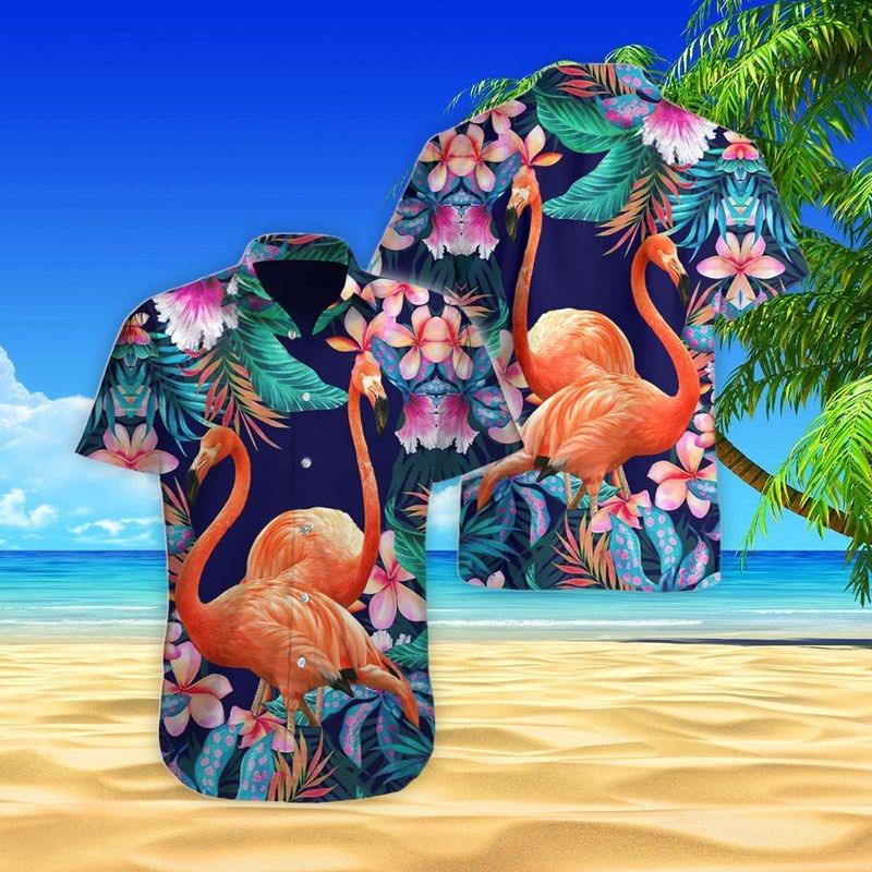 Flamingo Aloha Hawaiian Shirt - Flamingo Tropical Hawaiian Shirt, Flamingo Beach Hawaiian Shirt For Men & Women, Flamingo Lover - Amzanimalsgift