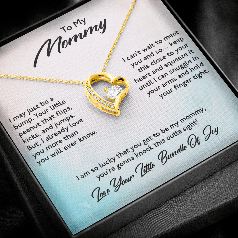 Forever Love Necklace For Mom From Daughter Son - I Am So Lucky That You Get To Be My Mommy, You're Gonna Knock This Outta Sight Forever Love Necklace - Perfect Gift For Mother's Day, Presents For Mom - Amzanimalsgift