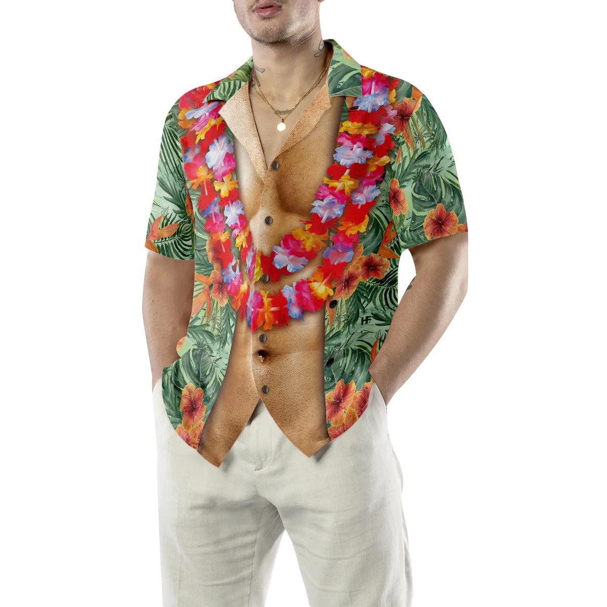 Tropical Floral Flamingo Shirt For Men Hawaiian Shirt - Trendy Aloha