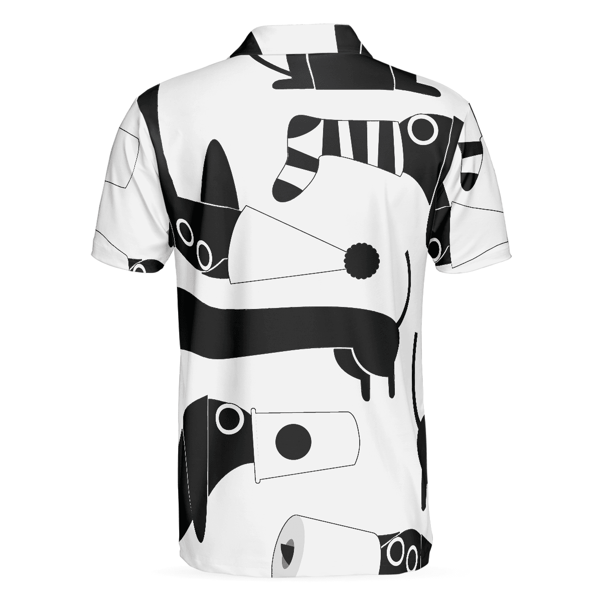 Funny Dachshund Men Polo Shirt, All My Dog Dachshund Shirt For Men, Black And White Dog Lover Polo Shirt, Gift For Dog Lovers - Amzanimalsgift
