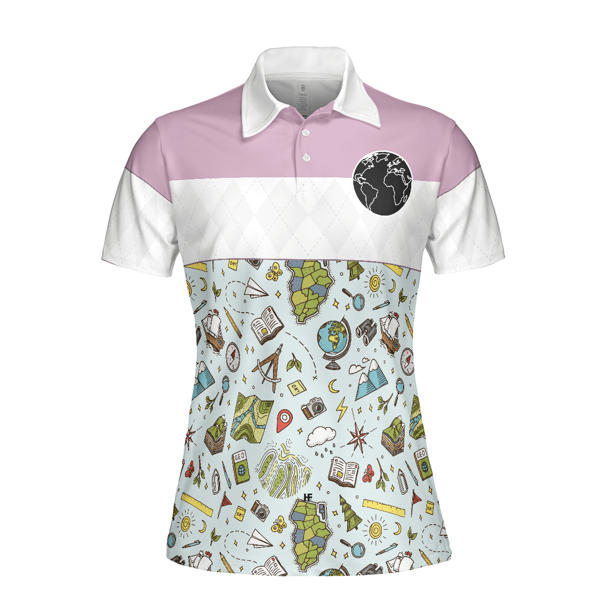 Geography Teacher Women Polo Shirt, Geography Teacher Like A Normal Teacher But Cooler Women Polo Shirts, Best Gift For Teacher's Day, Ladies - Amzanimalsgift