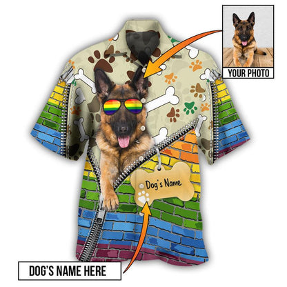 German Shepherd Hawaiian Shirt Custom - Dog Various Style Personalized Hawaiian Shirts - Perfect Gift For Men Women, Dog Lovers - Amzanimalsgift