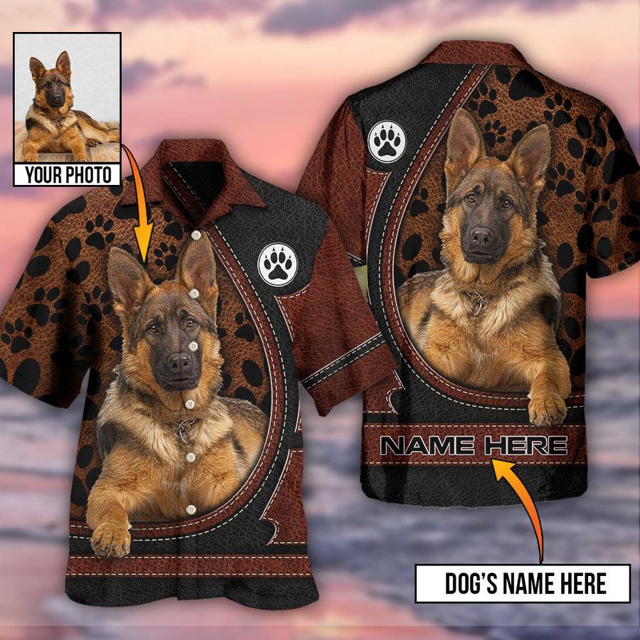 German Shepherd Hawaiian Shirt Custom - Dog Various Style Personalized Hawaiian Shirts - Perfect Gift For Men Women, Dog Lovers - Amzanimalsgift