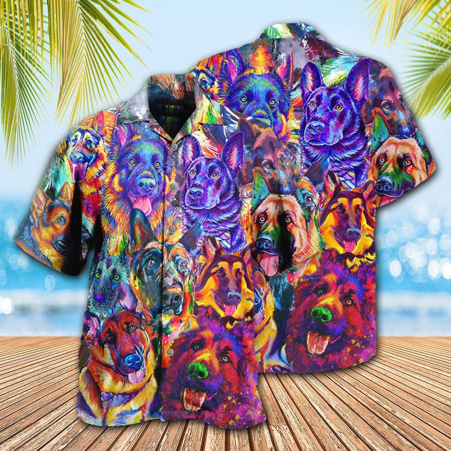 German Shepherd Hawaiian Shirt, Dog Aloha Hawaiian Shirt For Summer, That's My Boy Dog Hawaiian Shirt, Gift For Men Women, Dog Lover, Friends - Amzanimalsgift