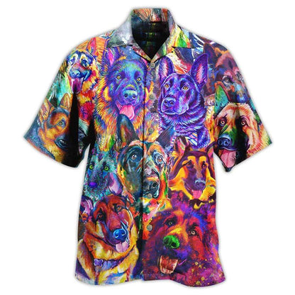 German Shepherd Hawaiian Shirt, Dog Aloha Hawaiian Shirt For Summer, That's My Boy Dog Hawaiian Shirt, Gift For Men Women, Dog Lover, Friends - Amzanimalsgift