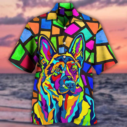 German Shepherd Hawaiian Shirt, Dog Cool Dog Various Style Aloha Hawaiian Shirt For Summer, Gift For Men Women, Dog Lover, Dog Mom Dad - Amzanimalsgift