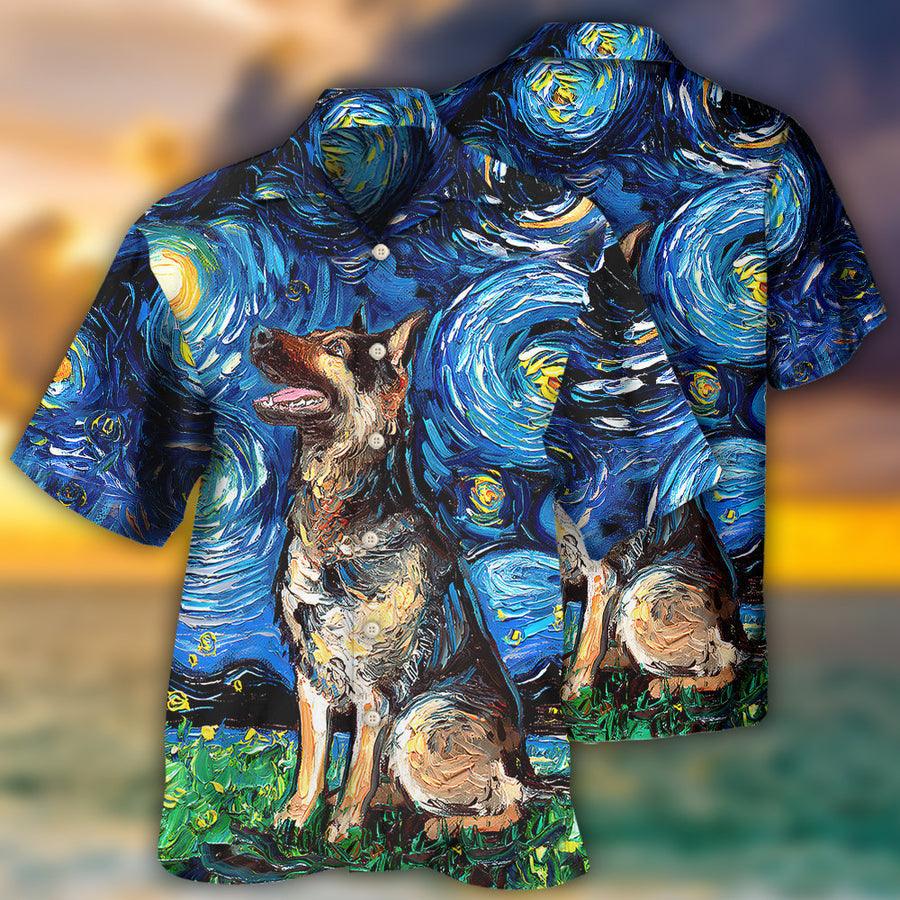 German Shepherd Hawaiian Shirt, Dog Cool Dog Various Style Aloha Hawaiian Shirt For Summer, Gift For Men Women, Dog Lover, Dog Mom Dad - Amzanimalsgift
