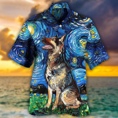 German Shepherd Hawaiian Shirt, Dog Cool Dog Various Style Aloha Hawaiian Shirt For Summer, Gift For Men Women, Dog Lover, Dog Mom Dad - Amzanimalsgift