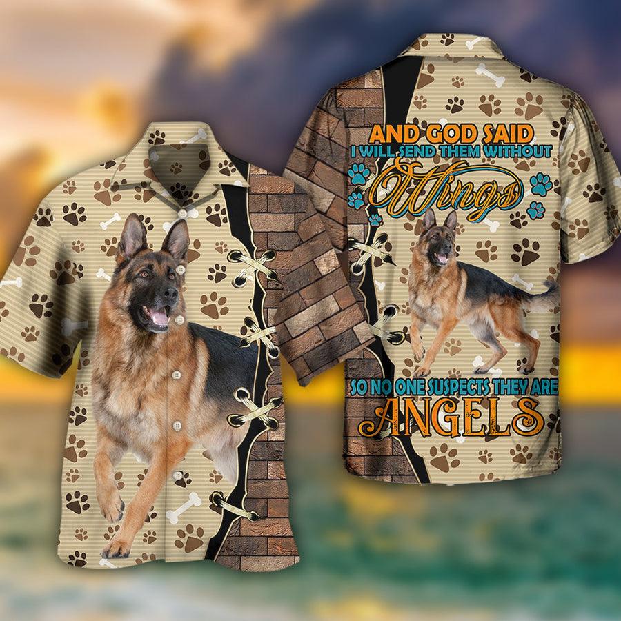 German Shepherd Hawaiian Shirt, Dog Cool Dog Various Style Aloha Hawaiian Shirt For Summer, Gift For Men Women, Dog Lover, Dog Mom Dad - Amzanimalsgift