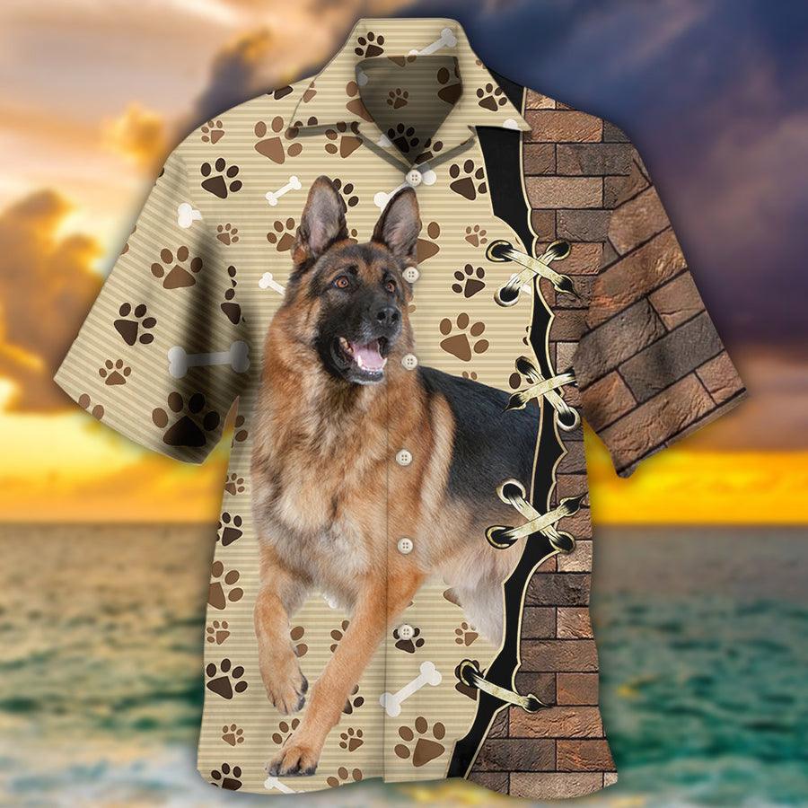 German Shepherd Hawaiian Shirt, Dog Cool Dog Various Style Aloha Hawaiian Shirt For Summer, Gift For Men Women, Dog Lover, Dog Mom Dad - Amzanimalsgift