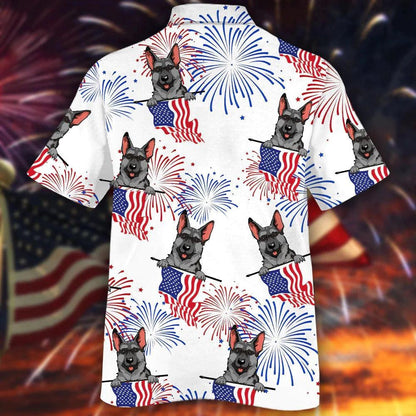 German Shepherd Independence Day Aloha Hawaiian Shirts For Summer, 4th Of July Apparel Aloha Hawaiian Shirt For Men Women, Gift For Dog Lovers - Amzanimalsgift
