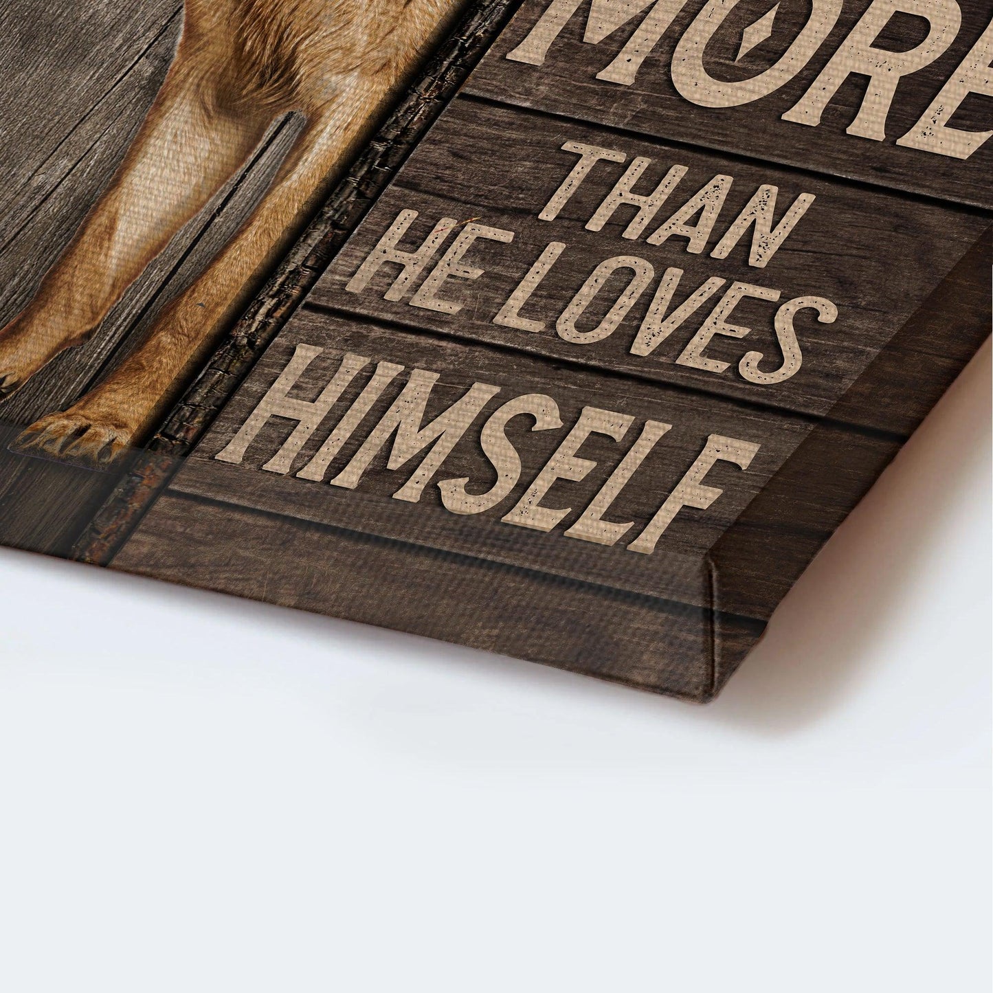 German Shepherd Portrait Canvas - German Shepherd Drawing, A Dog Loves You More Than He Loves Himself - Gift For German Shepherd Lovers, Dog Lovers - Amzanimalsgift