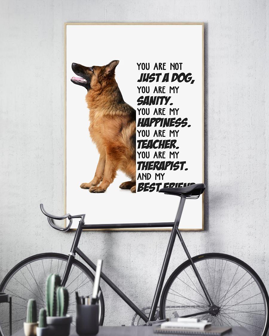 German Shepherd Portrait Canvas - You Are Not Just A Dog Premium Wrapped Canvas - Perfect Gift For Dog Lover, German Shepherd Lover - Amzanimalsgift