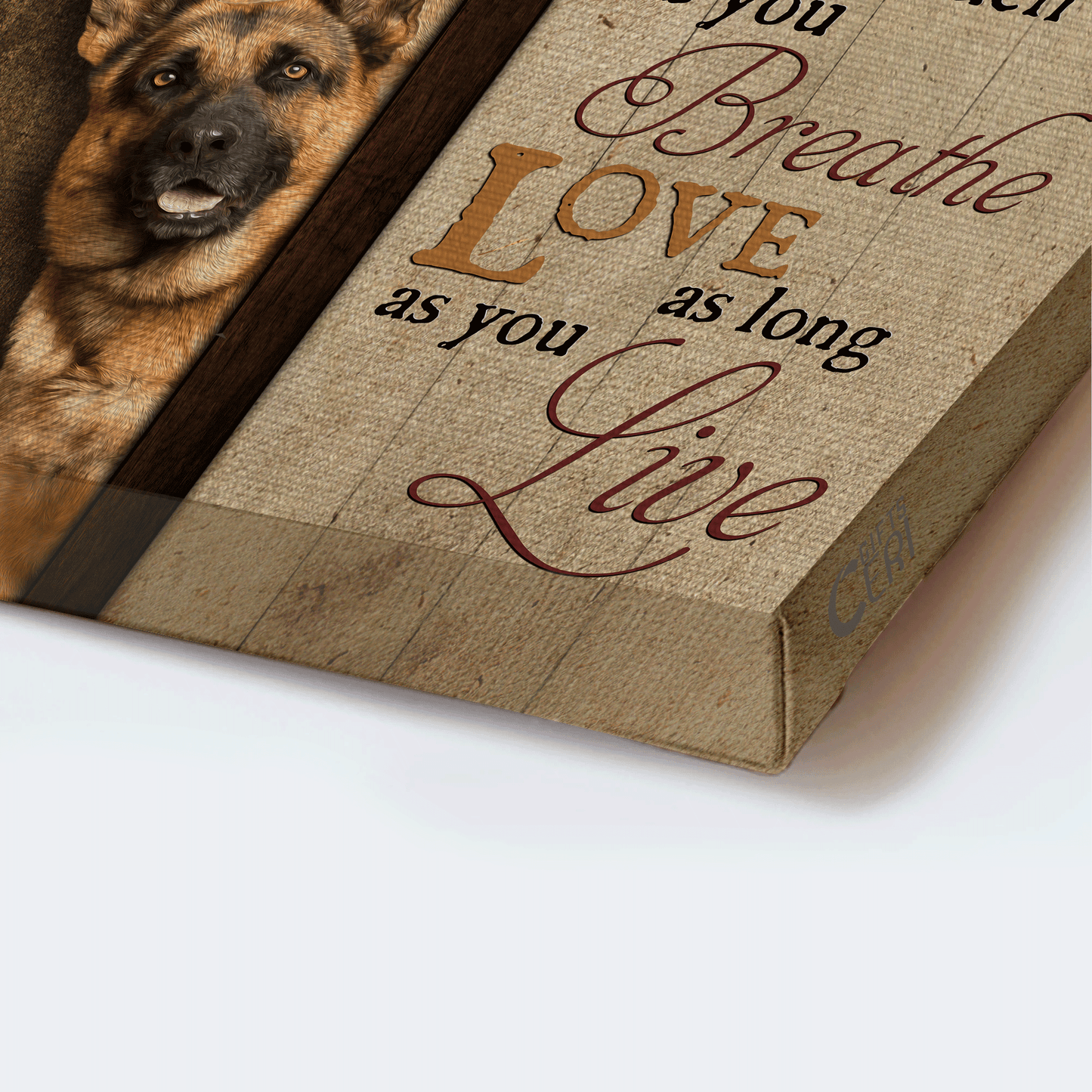 German Shepherd Premium Wrapped Portrait Canvas - German Shepherd, Do What Makes You Happy - Perfect Gift For German Shepherd Lovers - Amzanimalsgift