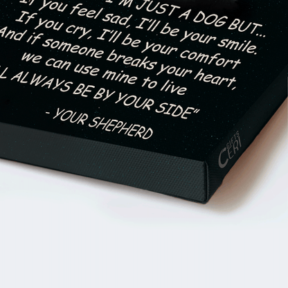 German Shepherd Premium Wrapped Portrait Canvas - German Shepherd, Star Sky, I Will Always Be By Your Side - Gift For German Shepherd Lovers - Amzanimalsgift