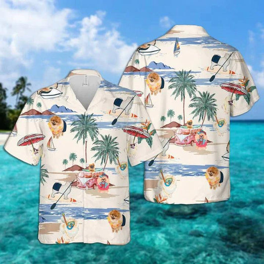 German Spitz Hawaiian Shirt - German Spitz Summer Gift For Dog Lovers Hawaiian Shirt - Perfect Gift For Friend, Family - Amzanimalsgift
