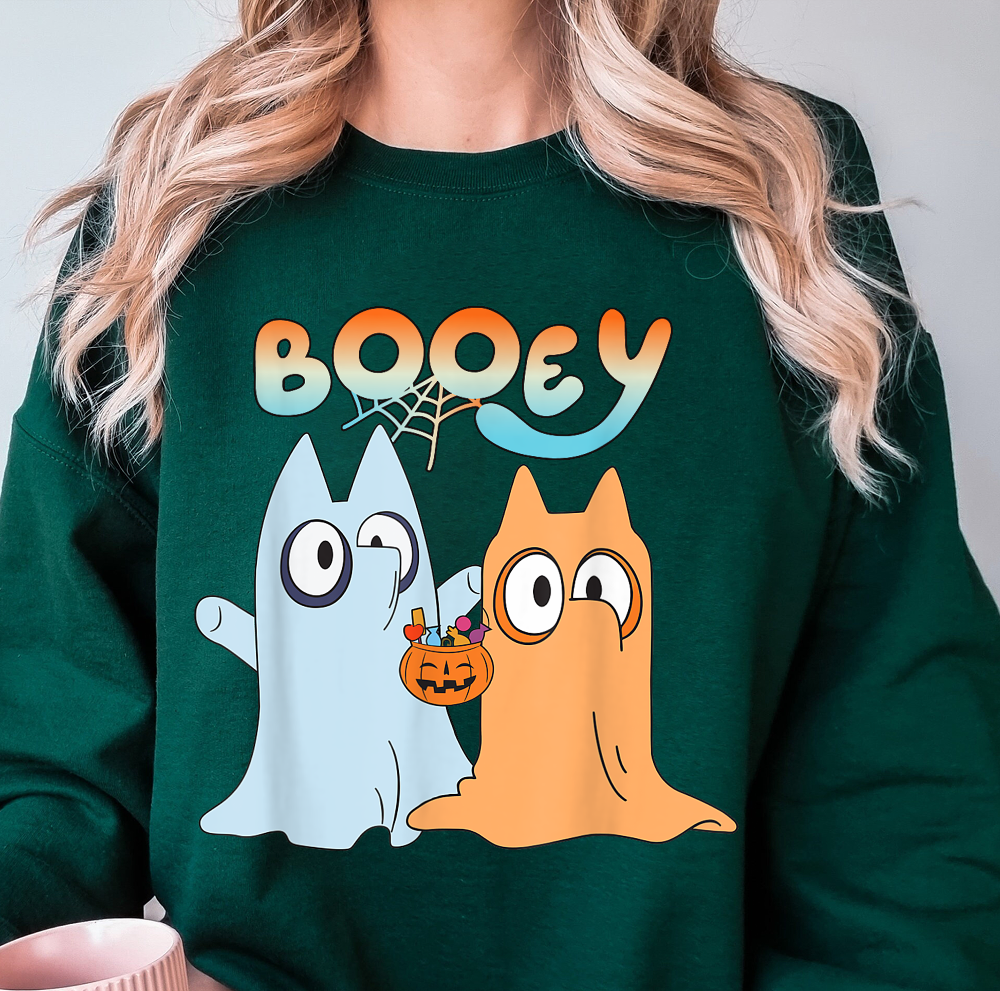 Booey Ghost Shirt, Booey Halloween Funny Spooky Season Men Women Kids Groovy T-Shirt, Sweatshirt, Hoodie