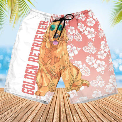 Golden Retriever Dog Aloha Hawaiian Shirts For Summer, Tropical Hawaiian Set Holiday Outfits For Men Women, Gift For Dog Lovers, Dog Mom Dad, Friend - Amzanimalsgift