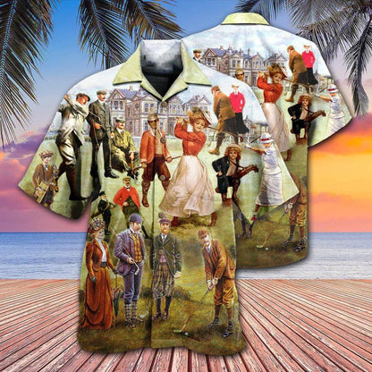 Golf Aloha Hawaiian Shirt For Summer, Golf Vintage Hawaiian Shirt - Perfect Gift For Men, Women, Golfer - Amzanimalsgift