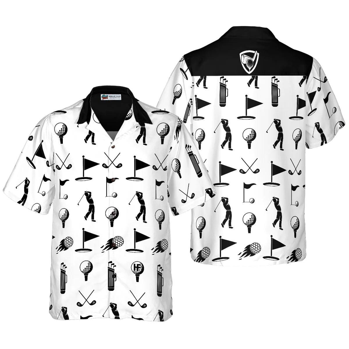 Golf Aloha Hawaiian Shirt, Golf Equipment Pattern Hawaiian Shirt, Golf Hawaiian Shirt For Summer - Perfect Gift For Men, Women, Golf Lover, Friend - Amzanimalsgift