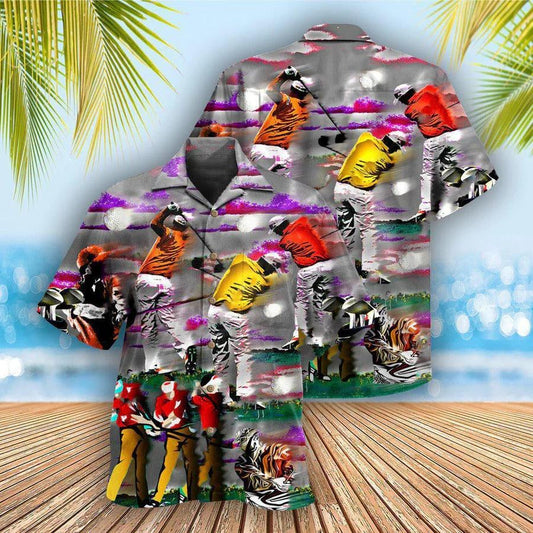 Golf Aloha Hawaiian Shirt - Golf Life Is A Game But Golfis Serious Hawaiian Shirt For Summer- Perfect Gift For Men, Women, Golfer - Amzanimalsgift