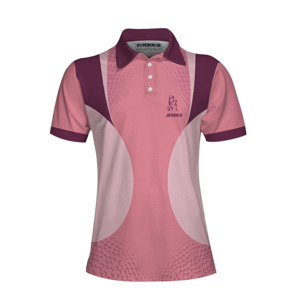Golf Custom Name Women Polo Shirt, Golf And Wine Kind Of Girl Personalized Women Polo Shirts, Golfing Gift For Ladies, Golfers, Golf Lovers - Amzanimalsgift