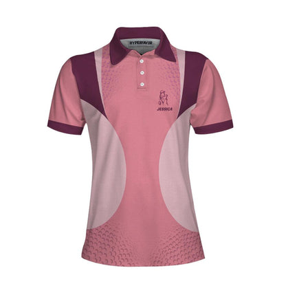 Golf Custom Name Women Polo Shirt, Golf And Wine Kind Of Girl Personalized Women Polo Shirts, Golfing Gift For Ladies, Golfers, Golf Lovers - Amzanimalsgift