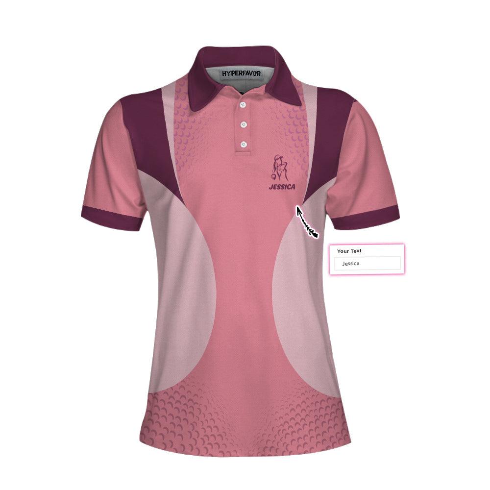 Golf Custom Name Women Polo Shirt, Golf And Wine Kind Of Girl Personalized Women Polo Shirts, Golfing Gift For Ladies, Golfers, Golf Lovers - Amzanimalsgift