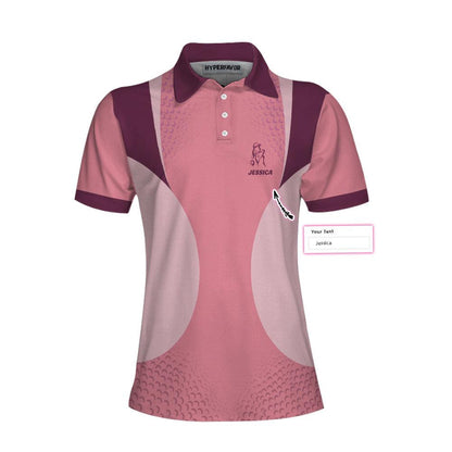 Golf Custom Name Women Polo Shirt, Golf And Wine Kind Of Girl Personalized Women Polo Shirts, Golfing Gift For Ladies, Golfers, Golf Lovers - Amzanimalsgift